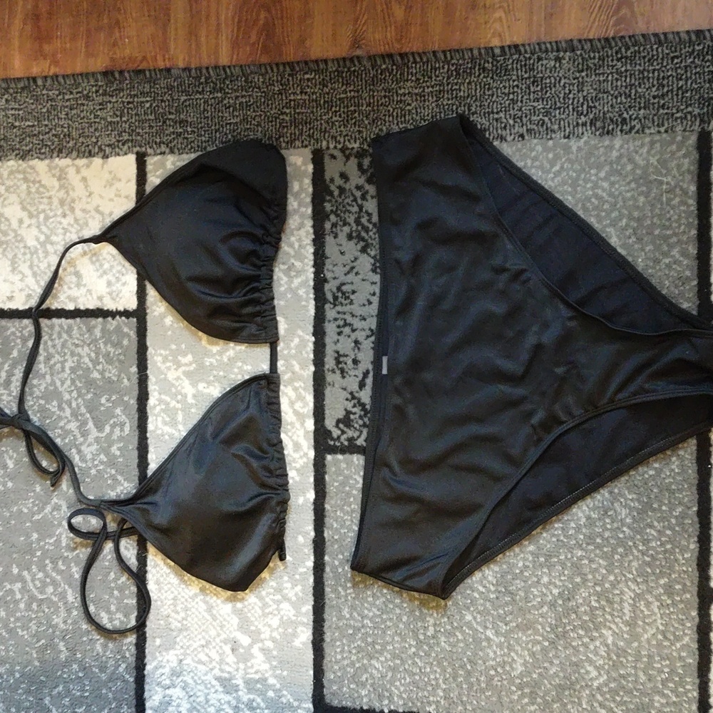 Plus size string bikini and cover
